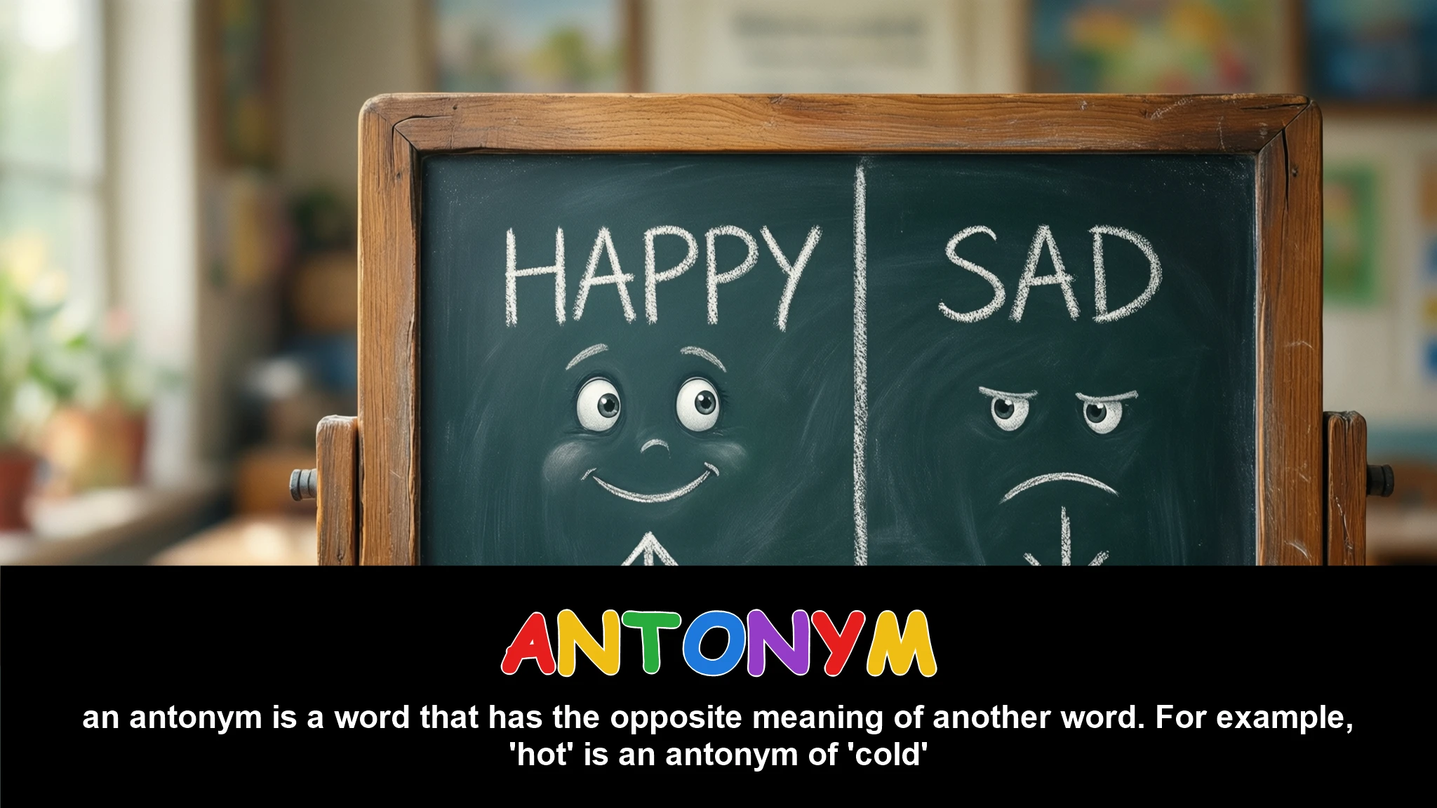 English Illustration for antonym